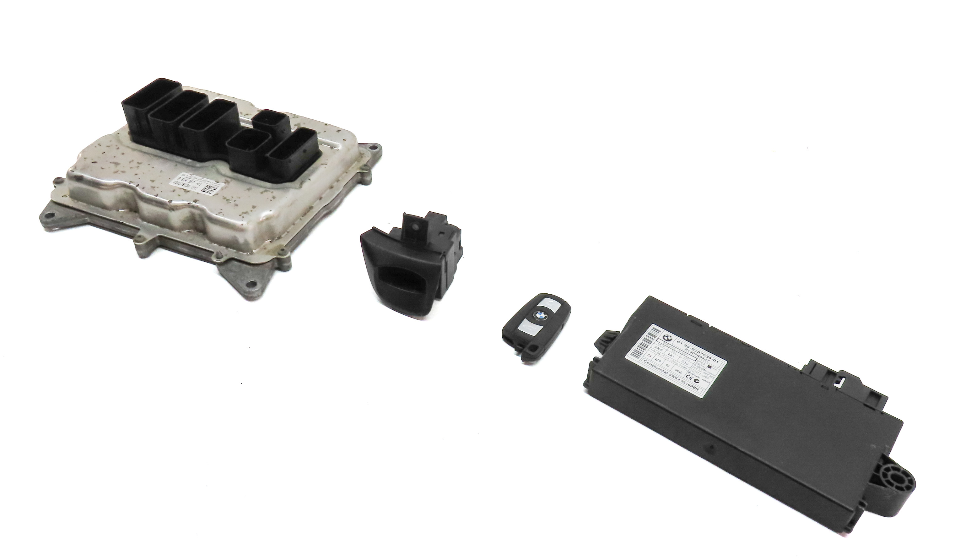13-16 BMW X1 Z4 E84 E89 2.0L N20 TURBO ECM DME CAS 3 IMMOBILIZER MODULE KEY SET — exact item pictured